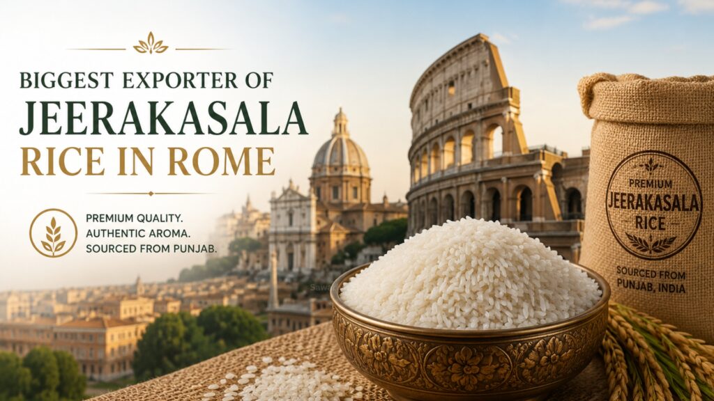Biggest Exporter of Jeerakasala Rice in Rome